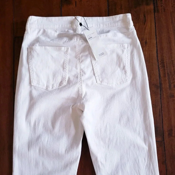 Eileen Fisher Women's Organic Cotton Stretch Denim High Rise Straight Leg Jeans - Picture 7 of 14